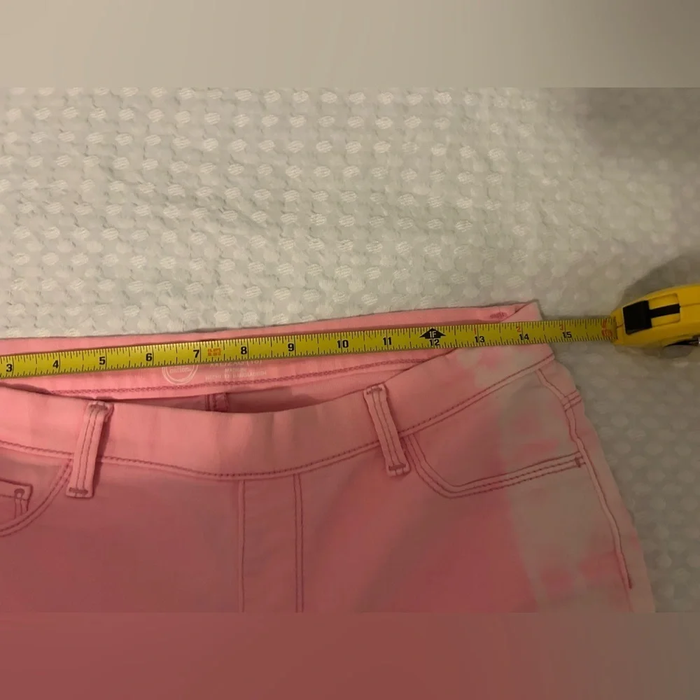 Pink jeggings, women’s sz 4-6, girls XXL sz 18, stretch pink jeans, lightweight - Picture 3 of 6